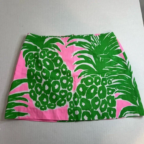 Lilly Pulitzer Pink Pout Flamenco Mini Skirt Size 4 - Picture 1 of 9